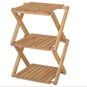 ❤️ ❤️🏡 Acacia Folding 3 Level Display Shelf -New!